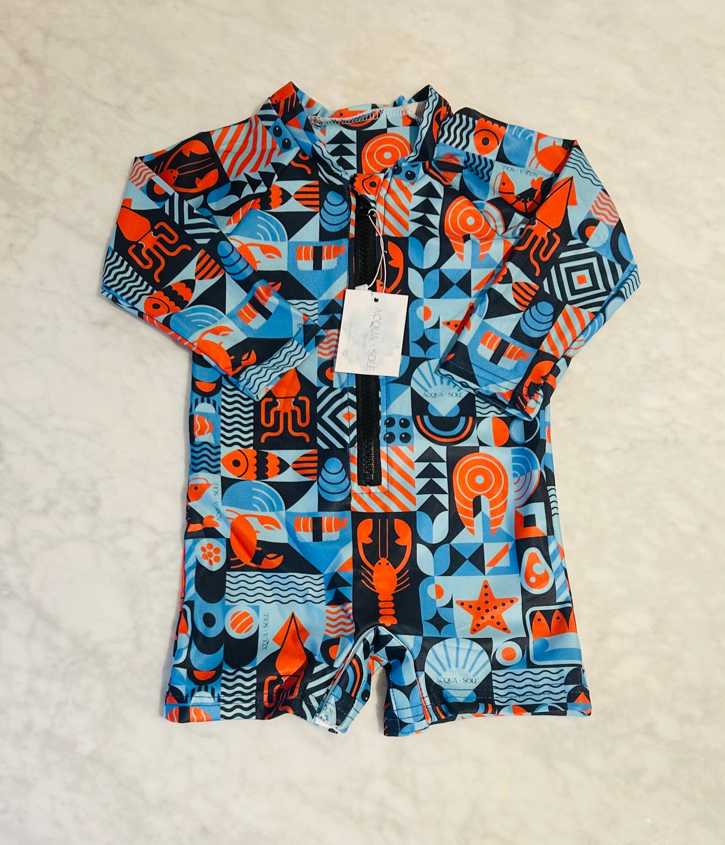 SNAP BUTTON SWIMWEAR- Salty Sea friends