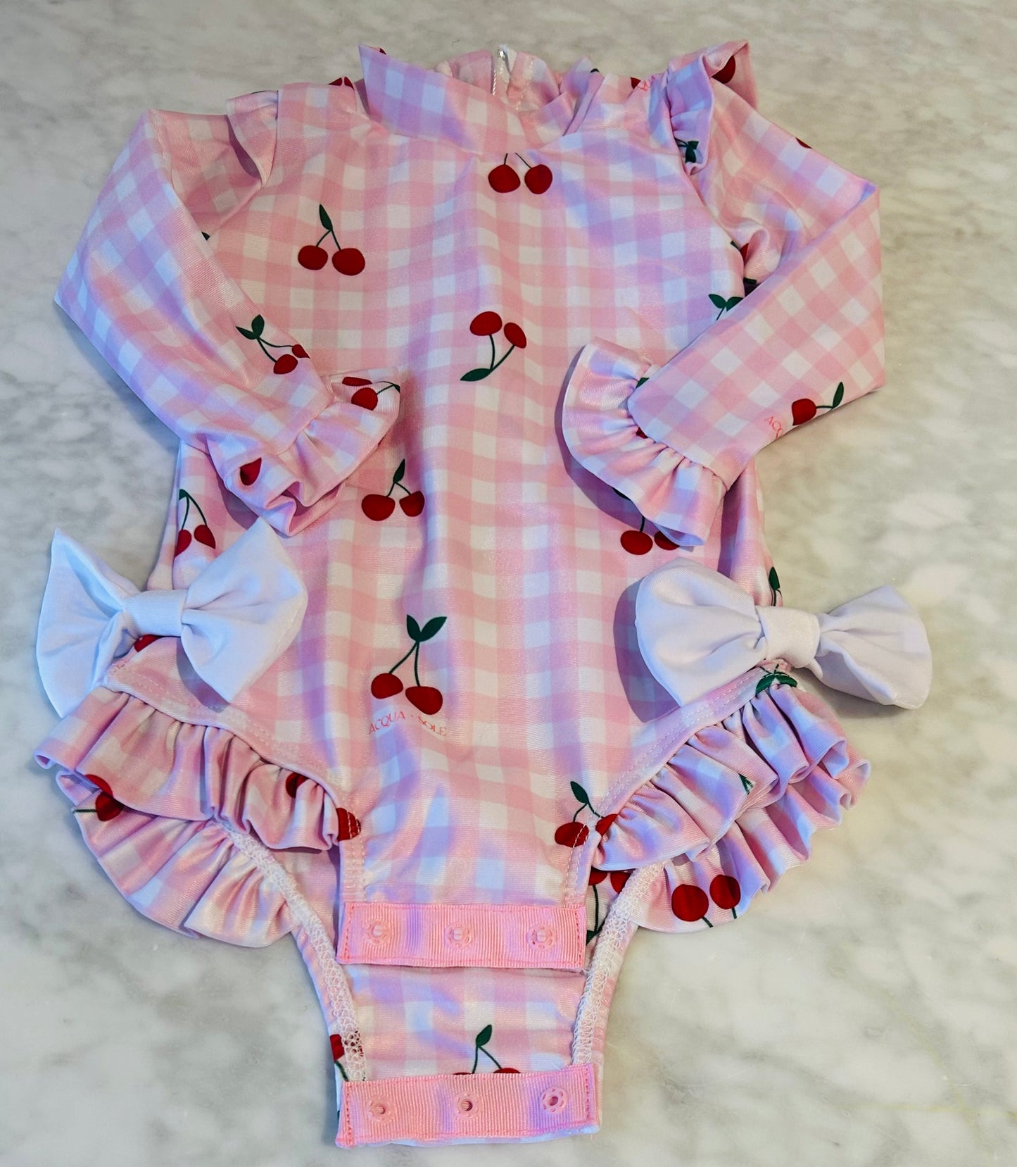 SNAP BUTTON SWIMWEAR - Cherries for Florence