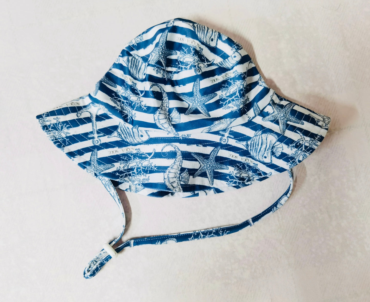 SWIM BUCKET HAT - Nautical Stripes