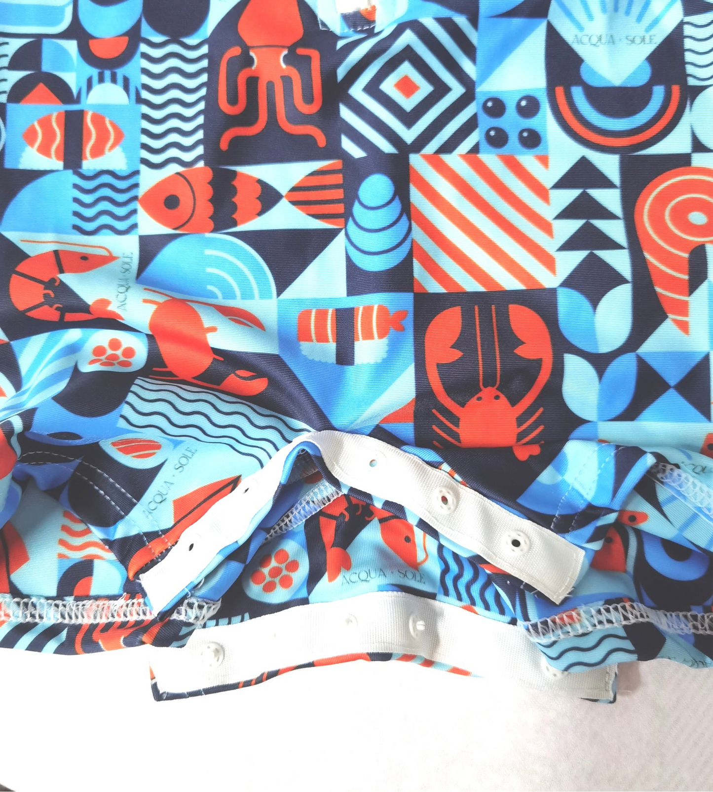 SNAP BUTTON SWIMWEAR- Salty Sea friends