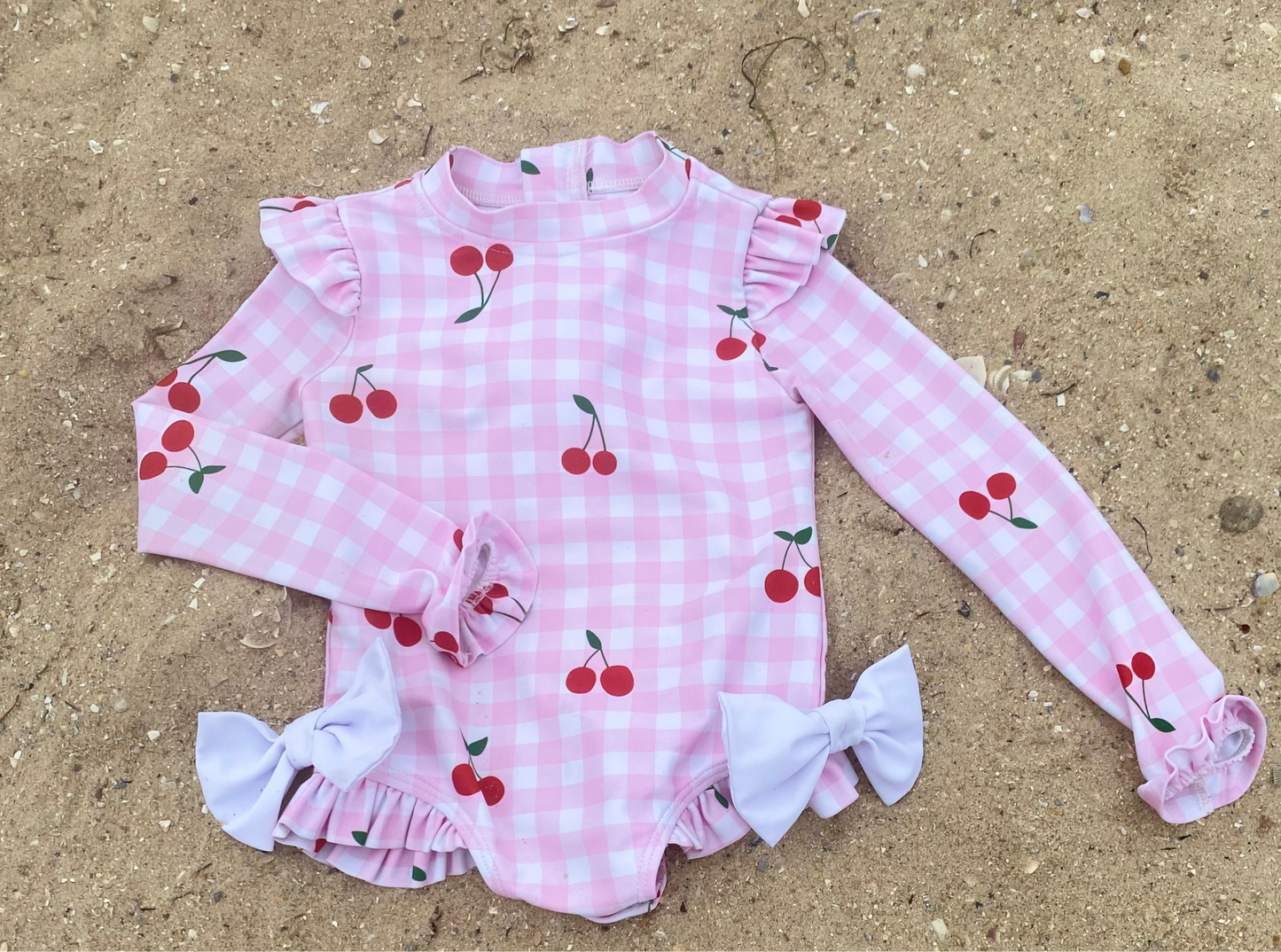 SNAP BUTTON SWIMWEAR - Cherries for Florence