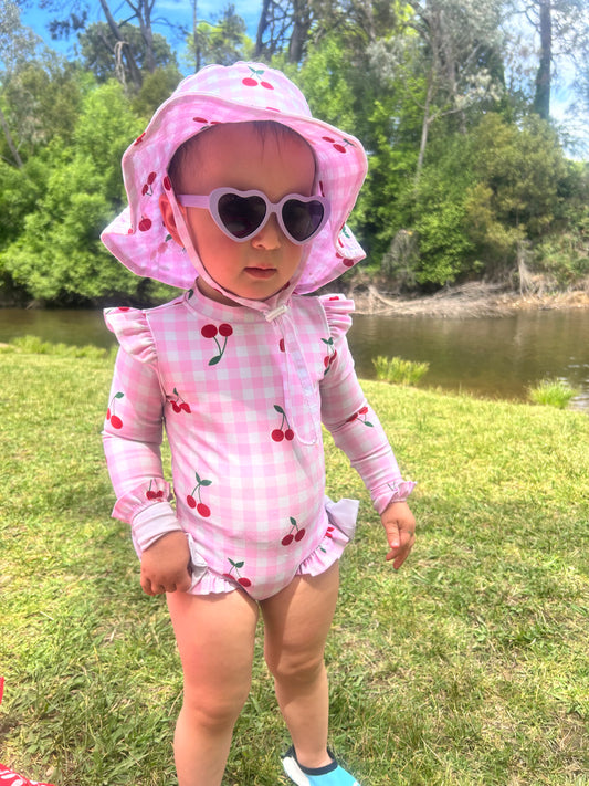 SNAP BUTTON SWIMWEAR - Cherries for Florence